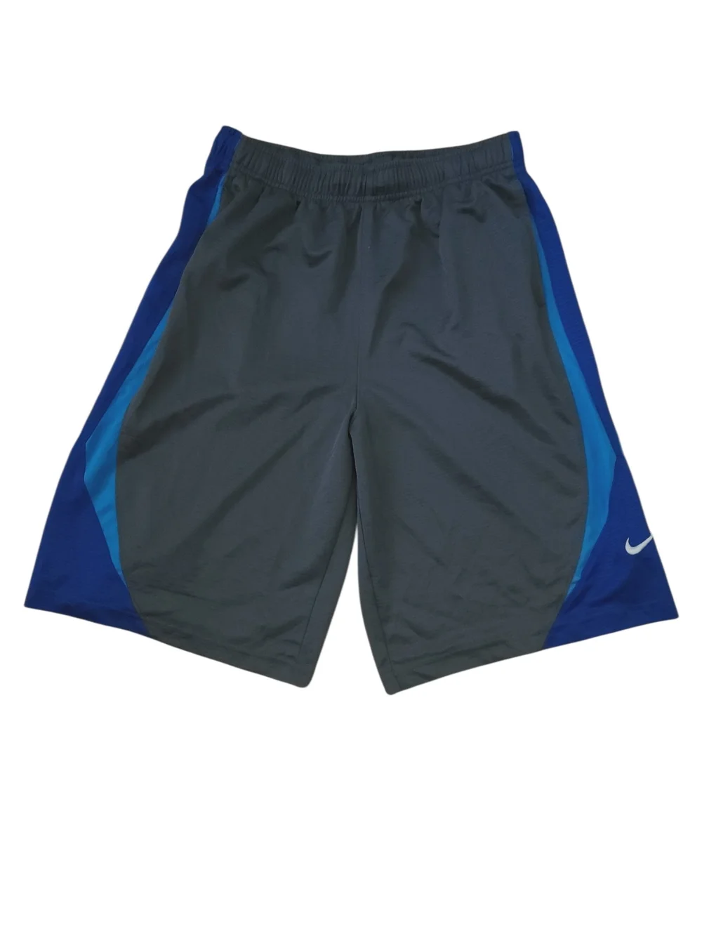 Nike Men's Gray and Blue Athletic Shorts XL Basketball Shorts Gym